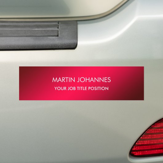 Chic Elegant Plain Stijlvol Bumpersticker (Op auto)
