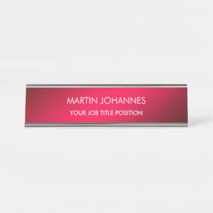 Chic Elegant Plain Stijlvol Bureau Naambordje