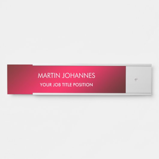 Chic Elegant Plain Stijlvol Deurbordje (Voorkant)