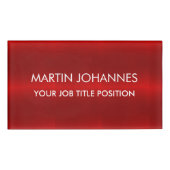 Chic Elegant Plain Stijlvol Naambadge (Voorkant)