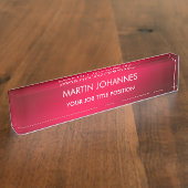 Chic Elegant Plain Stijlvol Naambordje (Zijkant)