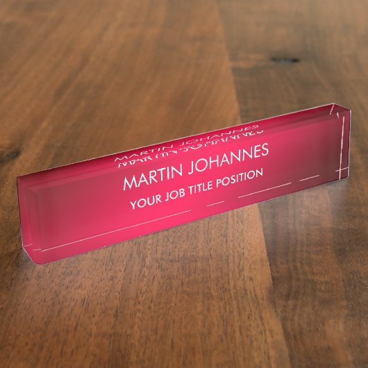 Chic Elegant Plain Stijlvol Naambordje (Zijkant)