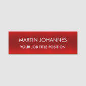 Chic Elegant Plain Stijlvol Naamplaatje (Voorkant)