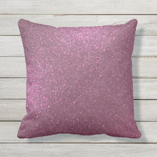 Chic Elegant Plum Paars Sparkly Glitter Buitenkussen