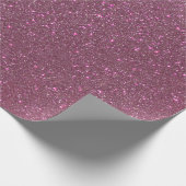 Chic Elegant Plum Paars Sparkly Glitter Cadeaupapier (Hoek)