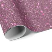 Chic Elegant Plum Paars Sparkly Glitter Cadeaupapier (Rol Hoek)