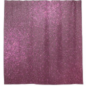 Chic Elegant Plum Paars Sparkly Glitter Douchegordijn (Voorkant)