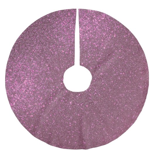 Chic Elegant Plum Paars Sparkly Glitter Kerstboom Rok (Voorkant)