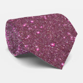Chic Elegant Plum Paars Sparkly Glitter Stropdas (Opgerold)