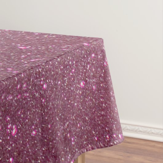 Chic Elegant Plum Paars Sparkly Glitter Tafelkleed (Voorbeeld)