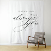 Chic Elegant Romantic Wedding Photo Backdrop Wandkleed (In situ)