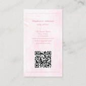 Chic Elegant Roos Gold Glitter Nail Art-manicure Visitekaartje (Achterkant)