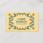 Chic Elegant Roos Lijst Floral Notional Public Leg Visitekaartje (Voorkant)