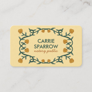 Chic Elegant Roos Lijst Floral Notional Public Leg Visitekaartje