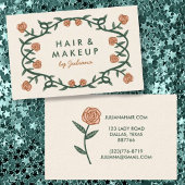 Chic Elegant Roos Lijst Floral Pink Cream Visitekaartje