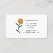 Chic Elegant Roos Lijst Floral Visitekaartje (Achterkant)