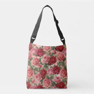 Chic Elegant  roze roze rozen Floral Crossbody Tas