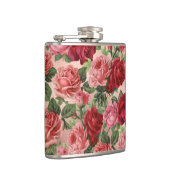 Chic Elegant roze roze rozen Floral Heupfles (Rechts)