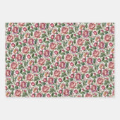 Chic Elegant  roze roze rozen Floral Inpakpapier Vel (Voorkant 2)
