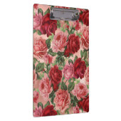 Chic Elegant  roze roze rozen Floral Klembord (Rechts)