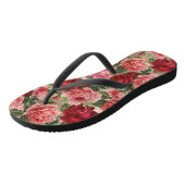 Chic Elegant  roze roze rozen Floral Teenslippers (Schuin)