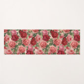 Chic Elegant  roze roze rozen Floral Yogamat (Voorkant (horizontaal))
