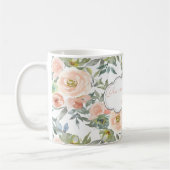 Chic Elegant Rozen, Motivatie Bericht Koffiemok (Links)