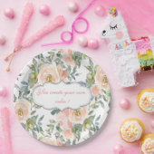 Chic Elegant Rozen, Motivatie Bericht Papieren Bordje (Feest)