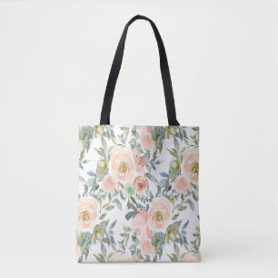 Chic Elegant Rozen, Motivatie Bericht Tote Bag