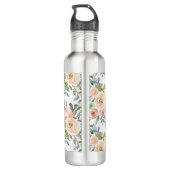 Chic Elegant Rozen, Motivatie Bericht Waterfles (Achterkant)