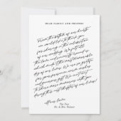 Chic Elegant Script 3 Fotobruiloft Bedankkaart (Achterkant)