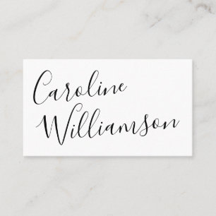 Chic Elegant Script Calligraphy Social Media Picto Visitekaartje