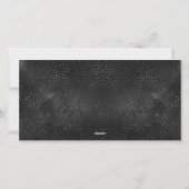 Chic Elegant Script Gelukkig Nieuwjaar Panoramisch Feestdagenkaart (Achterkant)