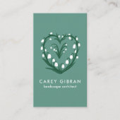 Chic Elegant Snowdrop Lily Line Tekening CUSTOM Visitekaartje (Voorkant)