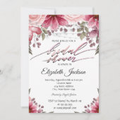 Chic Elegant String Lights Floral Vrijgezellenfees Kaart (Voorkant)