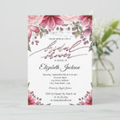 Chic Elegant String Lights Floral Vrijgezellenfees Kaart (Staand voorkant)