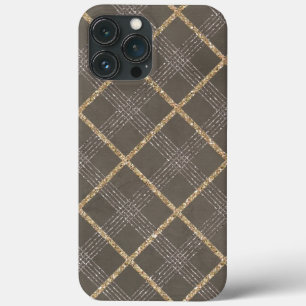 Chic Elegant Stylish Argyle Tartan Patroon iPhone 13 Pro Max Hoesje