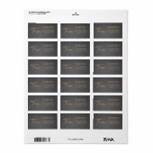 Chic Elegant Stylish Grey Address Label (Full Sheet)