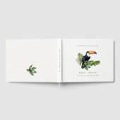 Chic Elegant Tropical Rainforest Toucan Wedding Gastenboek (Volledig)