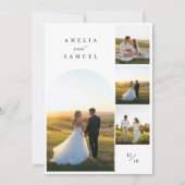 Chic Elegant Typografie Fotocollage Kaart (Voorkant)