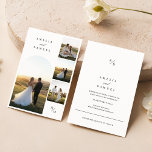 Chic Elegant Typografie Fotocollage Kaart<br><div class="desc">Leg de essentie van je liefdesverhaal vast met onze Chic Elegant Typography Photo Collage Invitation. Deze moderne foto collage bruiloft uitnodigingskaart combineert prachtig tijdloze elegantie met een eigentijdse twist.</div>