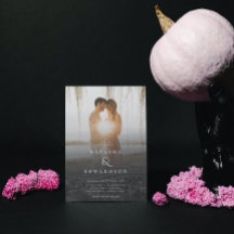 Chic Elegant Wavy Black Abstract Foto Weddenschap