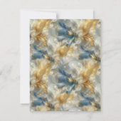 Chic Elegant Wervelt in Goud, Zilver, Blauw, Geel Aankondiging (Achterkant)