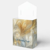 Chic Elegant Wervelt in Goud, Zilver, Blauw, Geel Bedankdoosjes (Geopend)