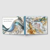 Chic Elegant Wervelt in Goud, Zilver, Blauw, Geel Gastenboek (Volledig)