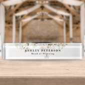 Chic Elegant White Blossom Floral Naambordje