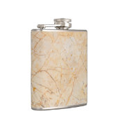 Chic Elegant White en Black Marble Pattern Heupfles (Rechts)