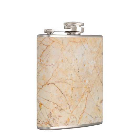 Chic Elegant White en Black Marble Pattern Heupfles (Rechts)