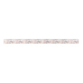 Chic Elegant White en Roos Gold Marble Pattern Satijnen Lint (Voorkant)