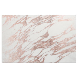 Chic Elegant White en Roos Gold Marble Pattern Stof